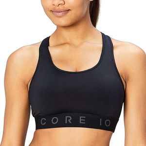 NWT🍀 Core 10 Womens Spectrum Studio Strappy Back Light Support Yoga Sports Bra